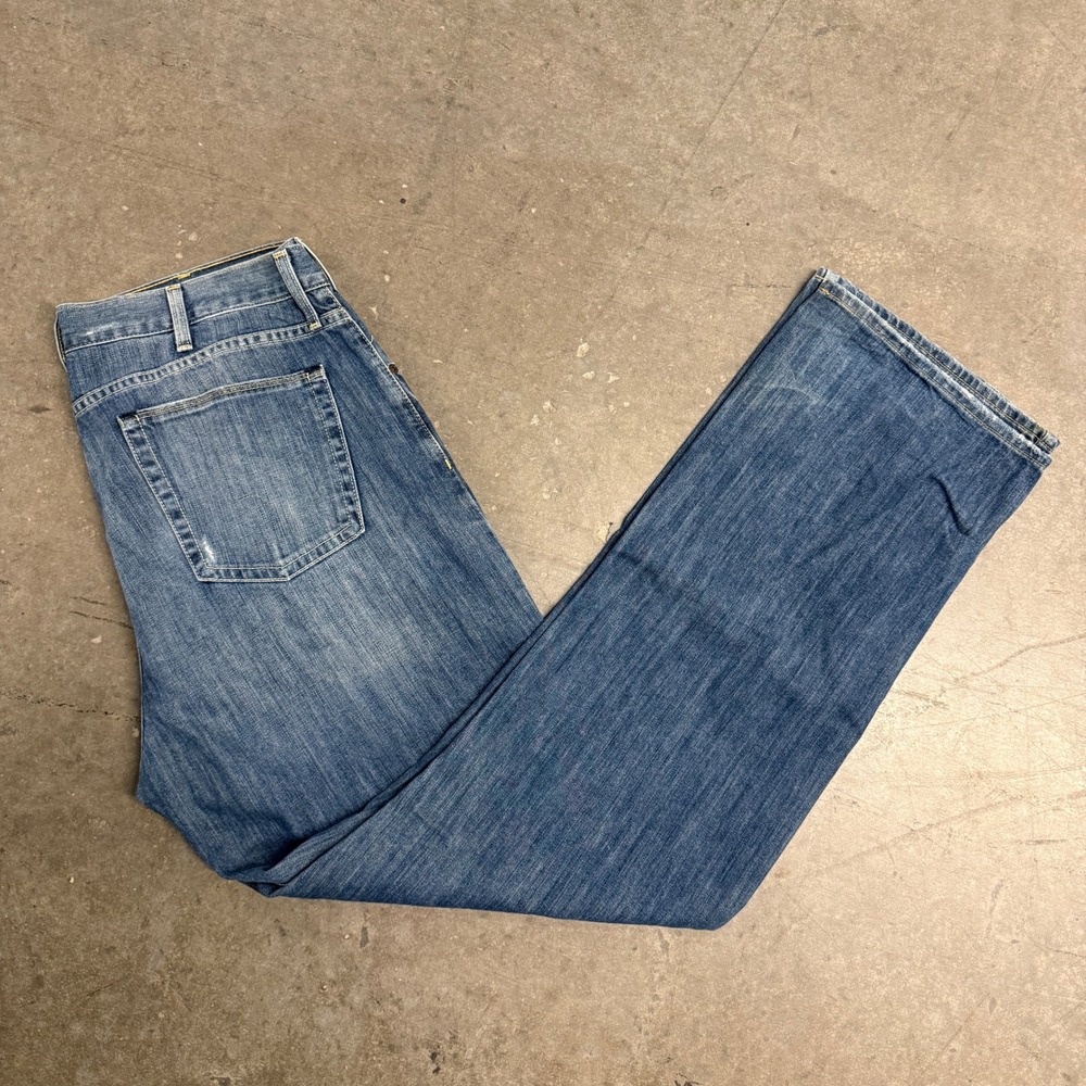 Cremieux Mens Relaxed Fit Jeans 36x36 Medium Wash Blue Straight Leg Denim Pants‎
